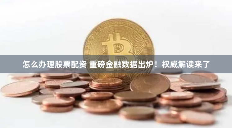 怎么办理股票配资 重磅金融数据出炉！权威解读来了